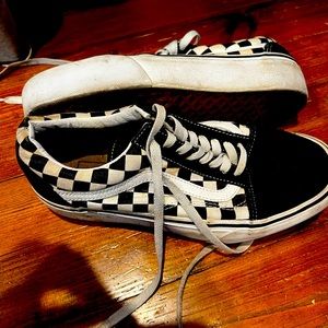 Platform Checkered Vans